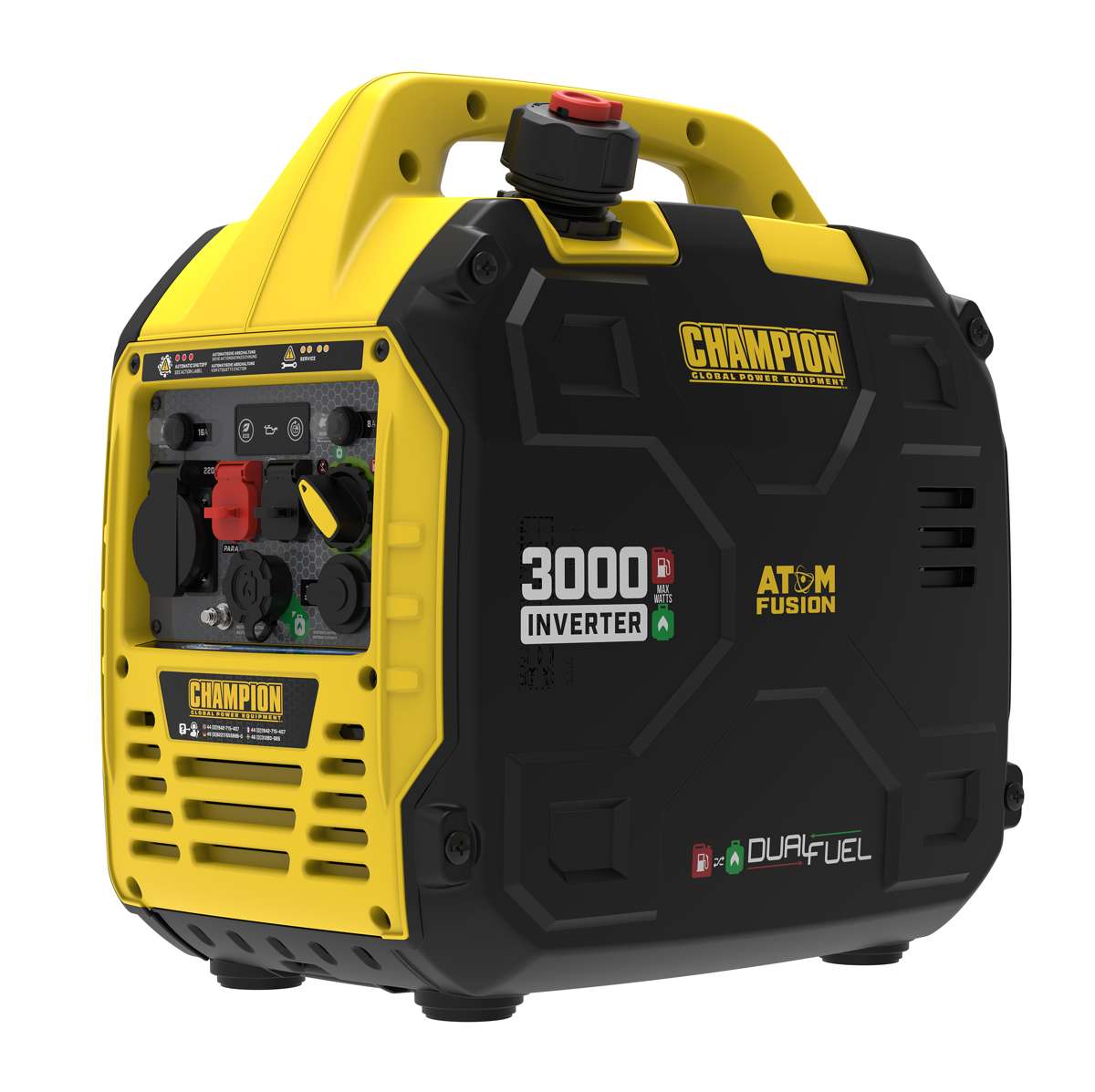 Champion 3000-Watt-Dual-Fuel-Inverter-Generator – The Atom Fusion