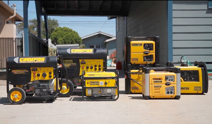 A group of Champion Generators