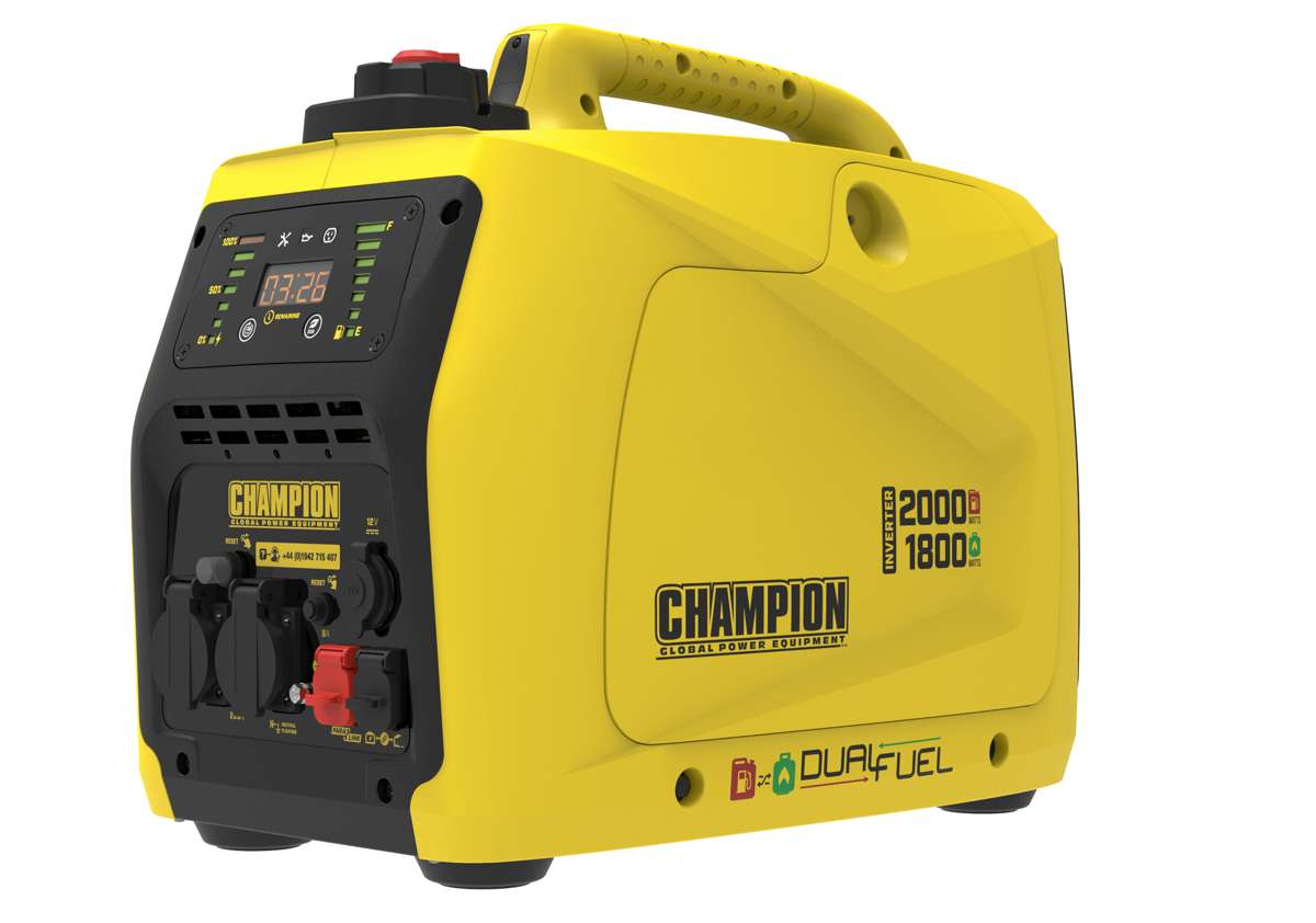 Champion 2000 Watt Dual Fuel LPG/Benzin-Generator