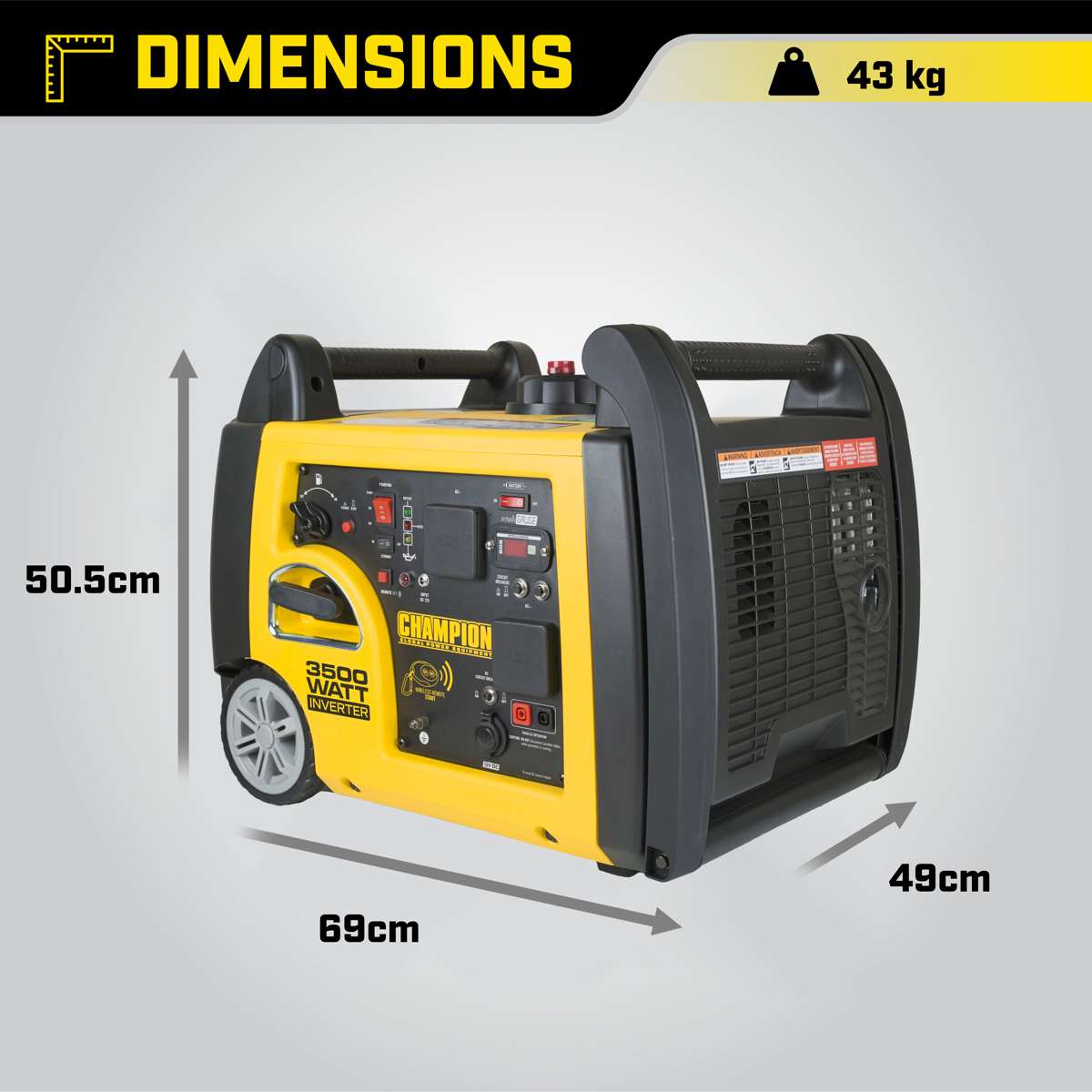 Champion 3500-Watt-Wechselrichter-Benzingenerator Premier