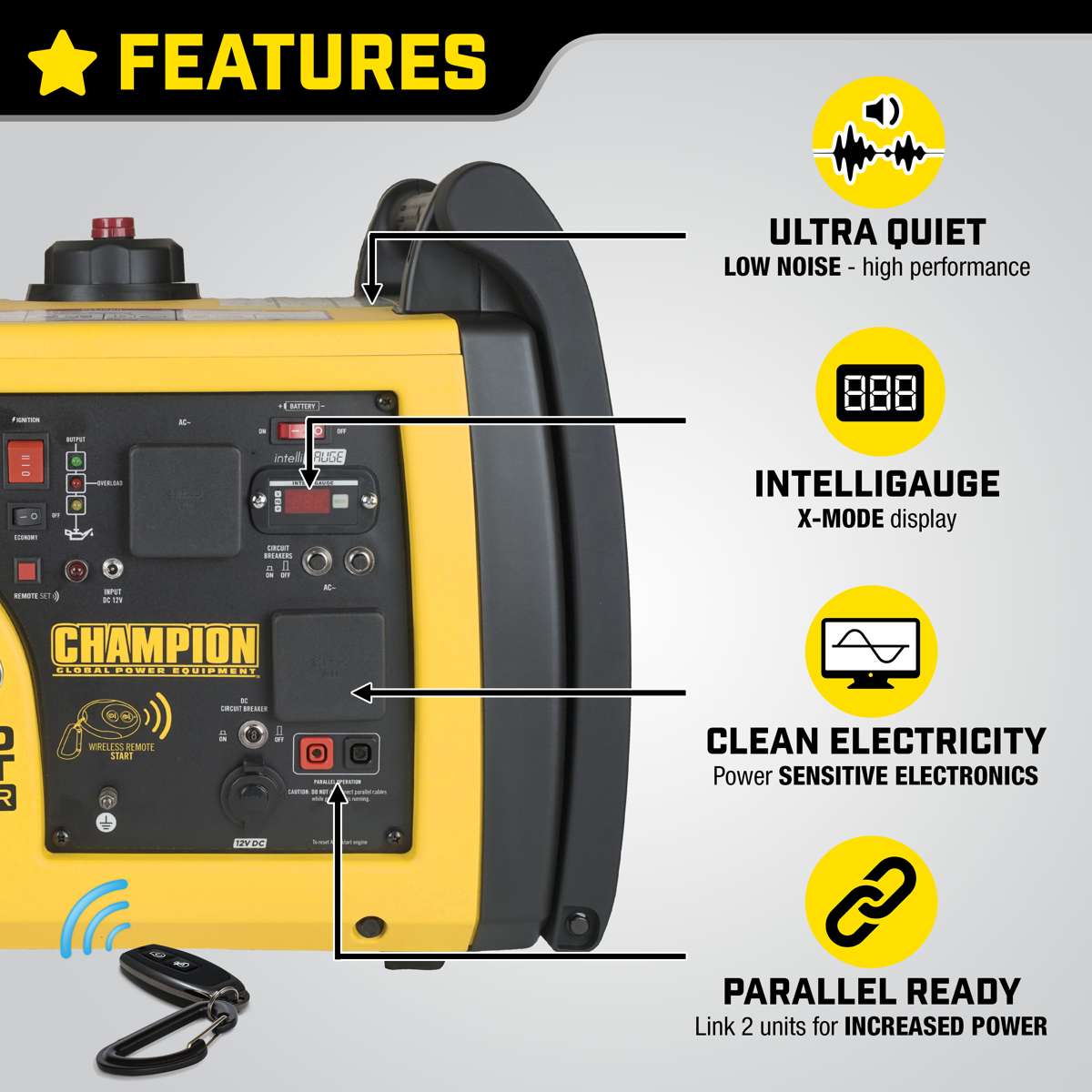 Champion 3500-Watt-Wechselrichter-Benzingenerator Premier