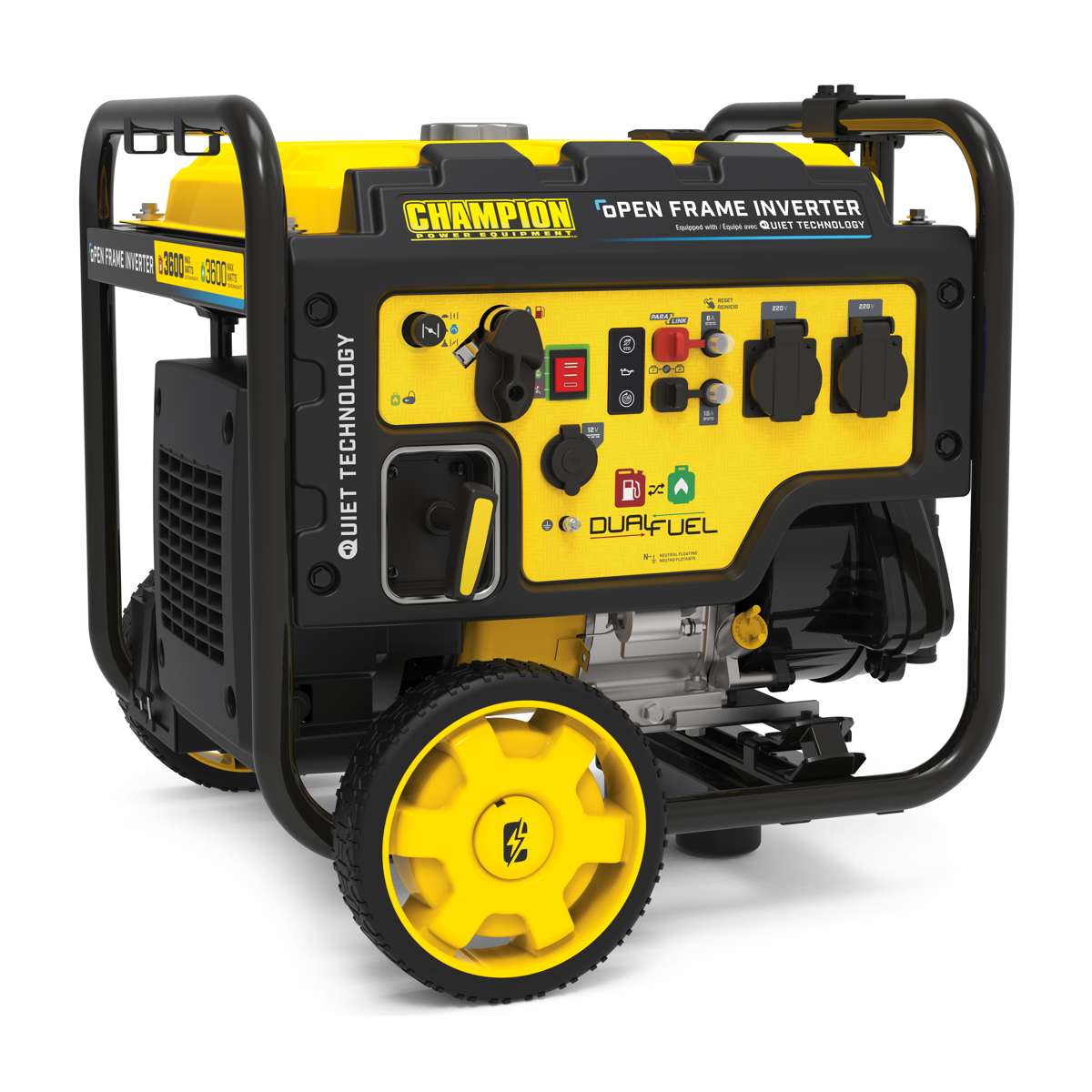 Champion 3600 Watt Dual-Fuel-Digital-Hybrid-Wechselrichter