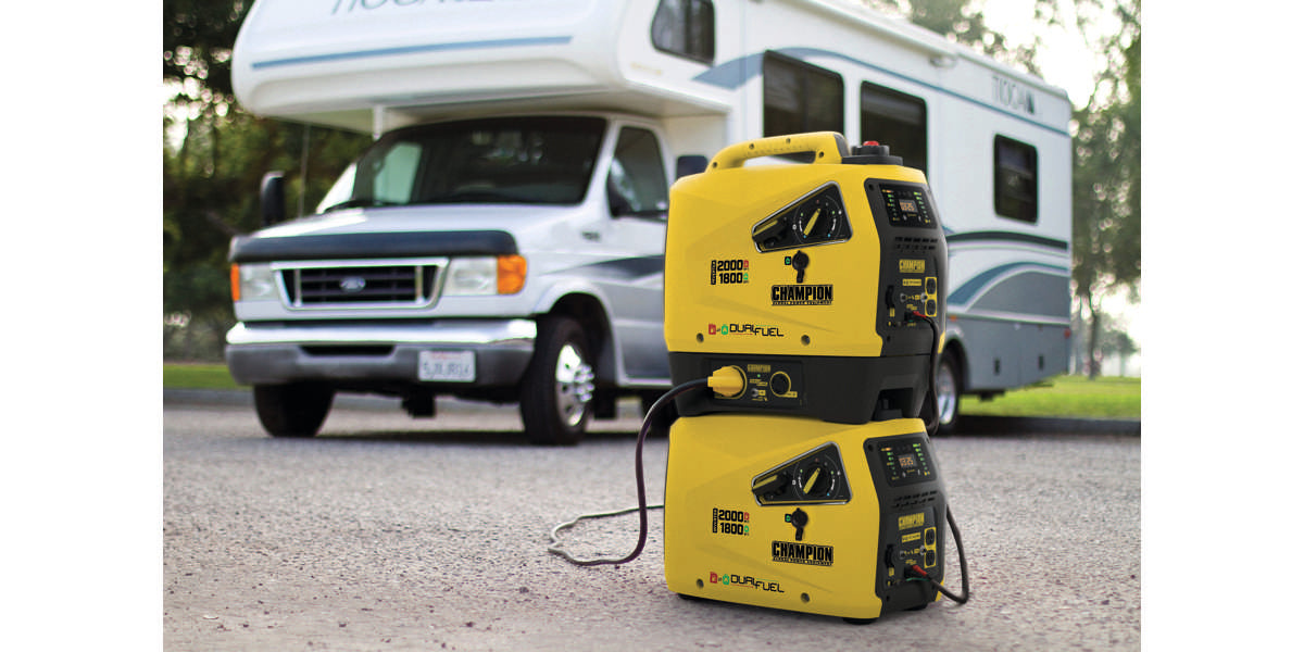 Champion 2000 Watt Dual Fuel LPG/Benzin-Generator