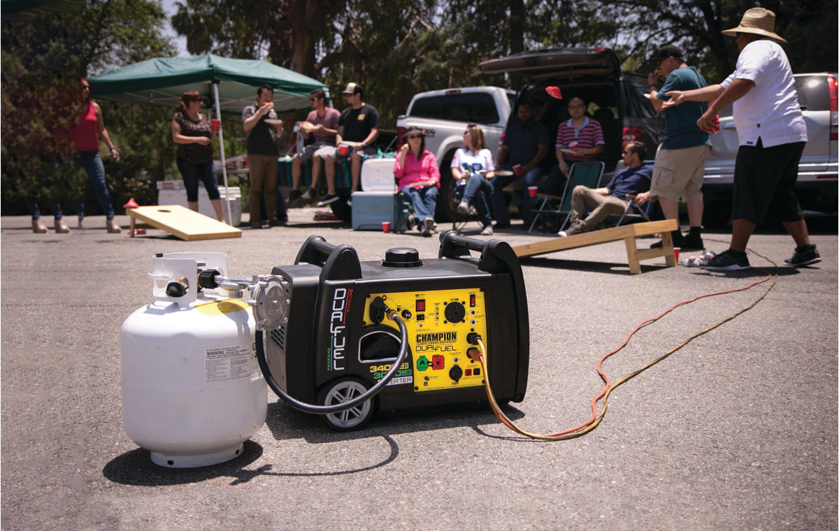 Champion 3500 Watt Dual Fuel LPG/Benzin-Generator