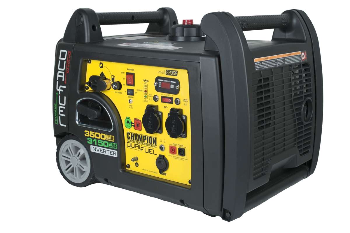 Champion 3500 Watt Dual Fuel LPG/Benzin-Generator