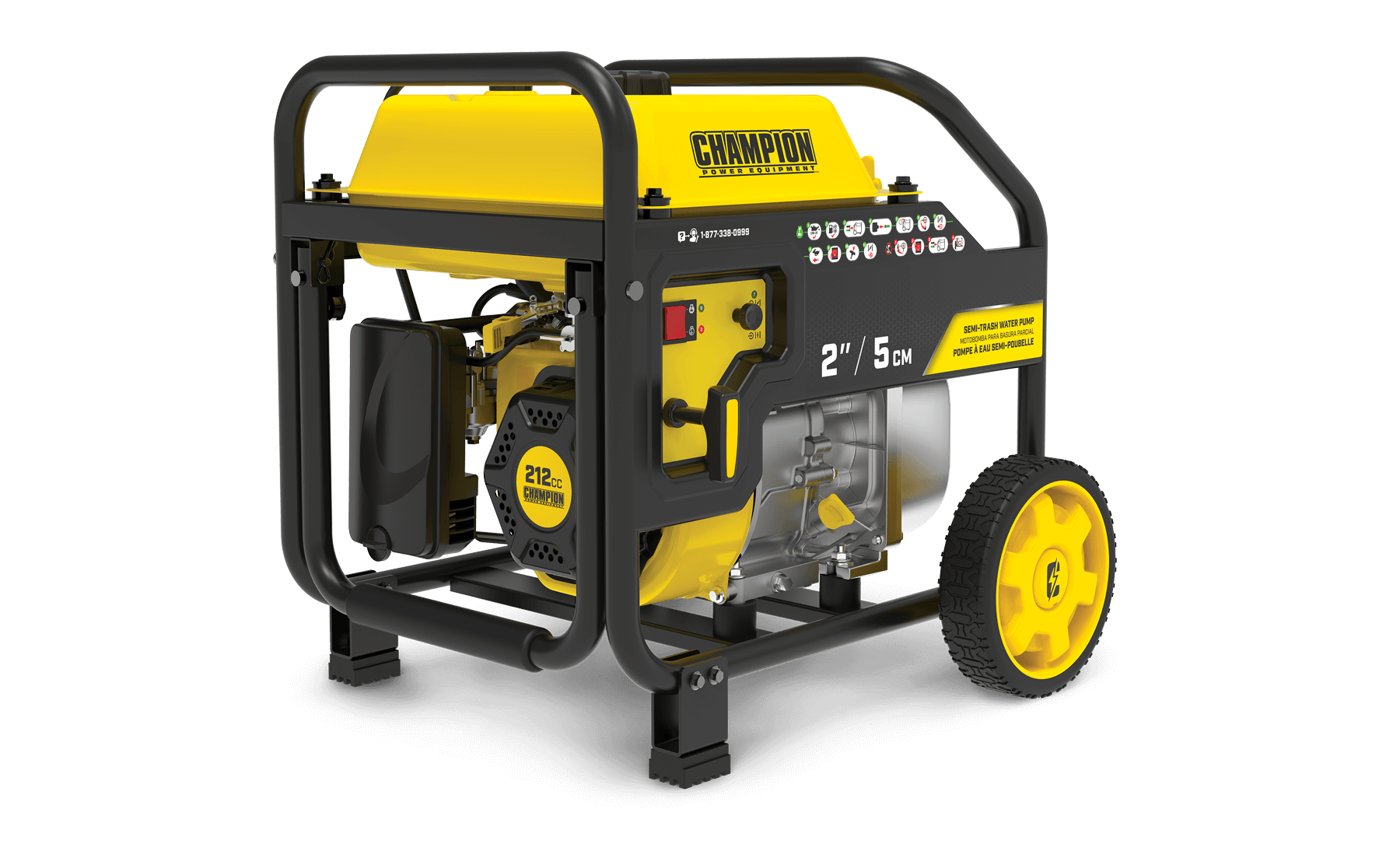 Champion 5-cm-Pumpe für sauberes/schmutziges Wasser