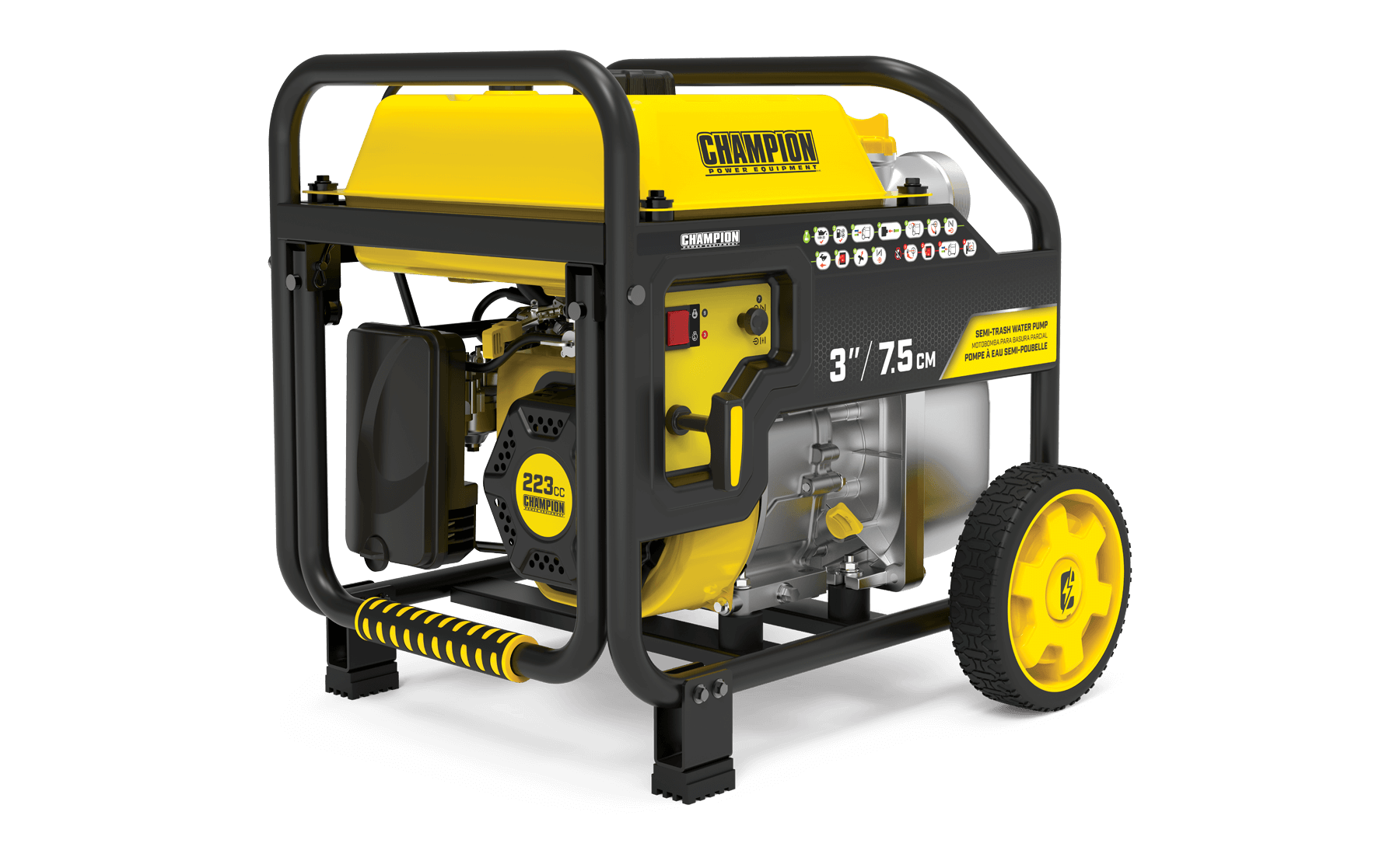 Champion 7,5 cm Pumpe für sauberes/schmutziges Wasser